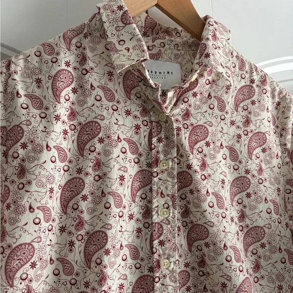 The Shirt by Rochelle Behrens Bandana Print Button Down Blouse Women's Size M - Picture 2 of 8